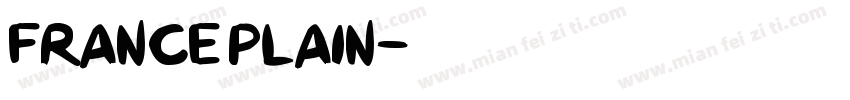 France Plain字体转换